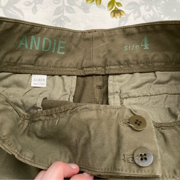 J. Crew Size 4 Olive Green Andie Pant - Picture 4 of 10